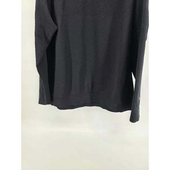 Lululemon Black Textured Crewneck Sweatshirt Mens - Picture 4 of 6